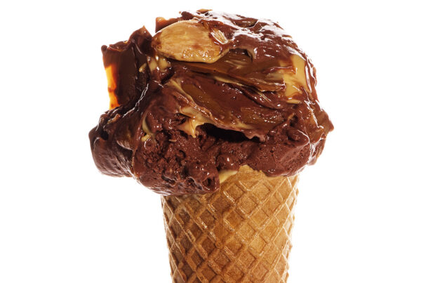 almond caramel chocolate gelato