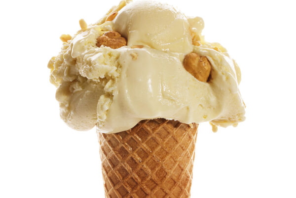 white nougat gelato