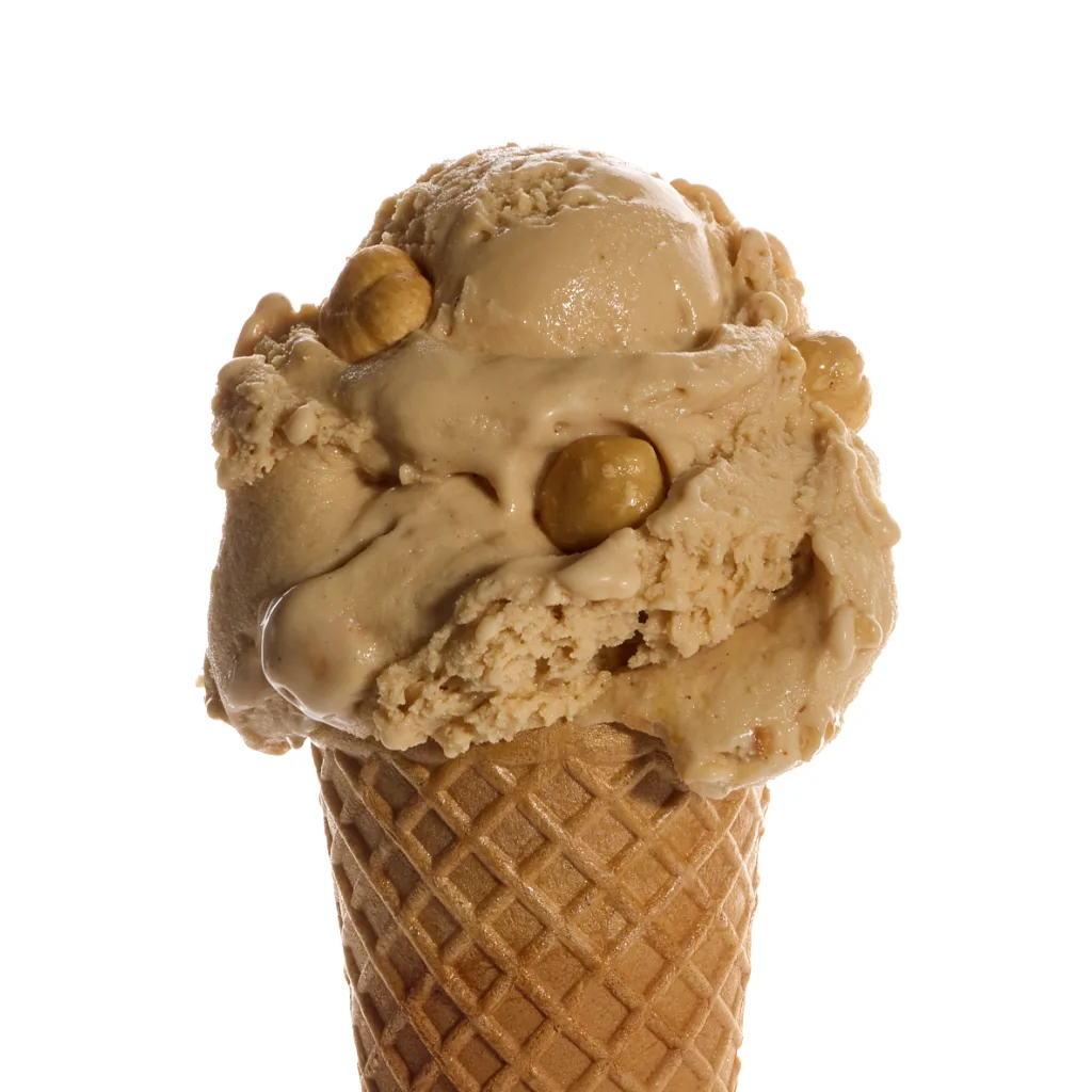 Luculus hazelnut gelato made with Piemonte IGP hazelnuts