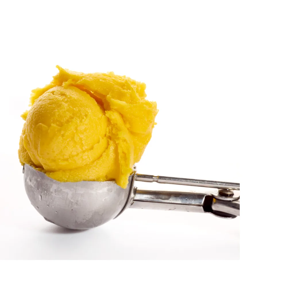 mango_detail_02 Scoop of mango sorbet
