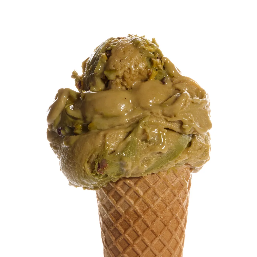 Luculus vegan pistachio gelato made with Bronte D.O.P. pistachios