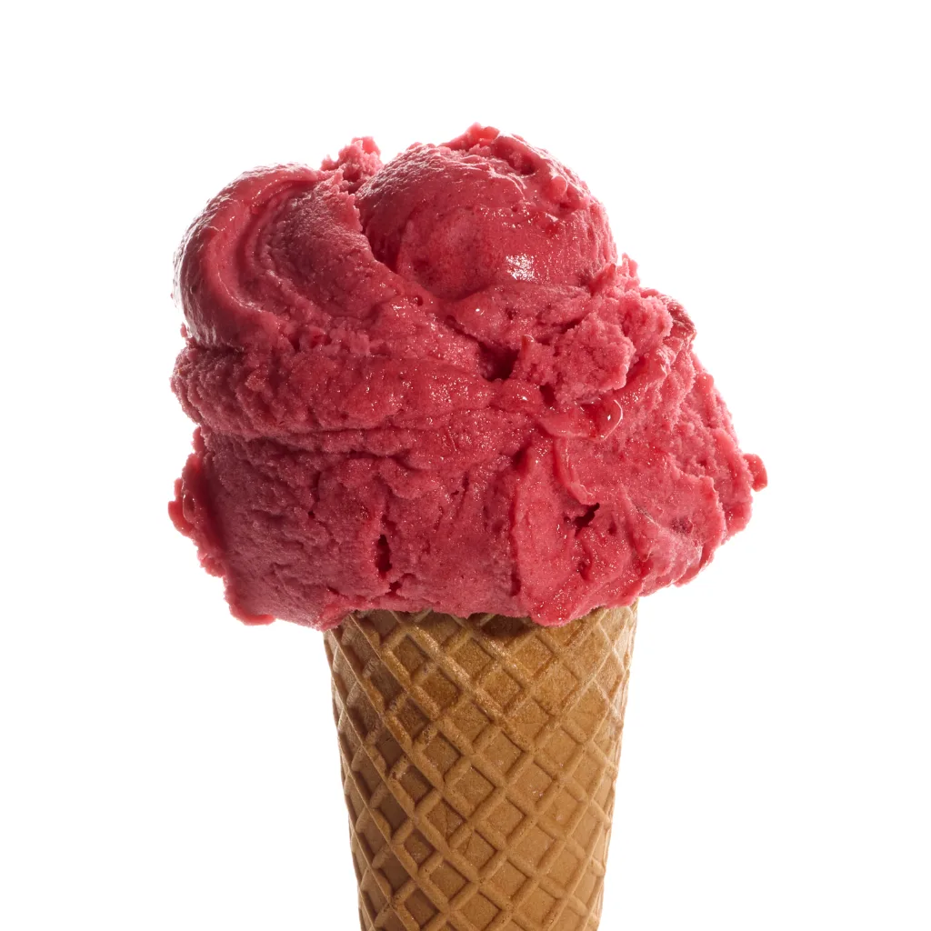 Luculus sour cherry sorbet with no added sugar, dairy-free